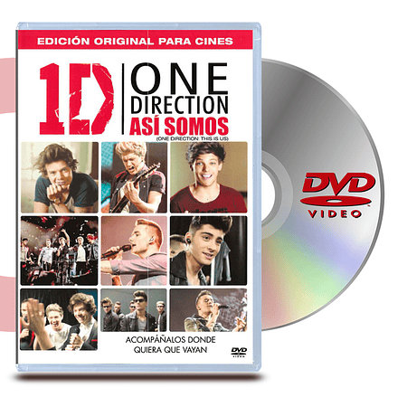 DVD ONE DIRECTION THIS IS US: ASI SOMOS