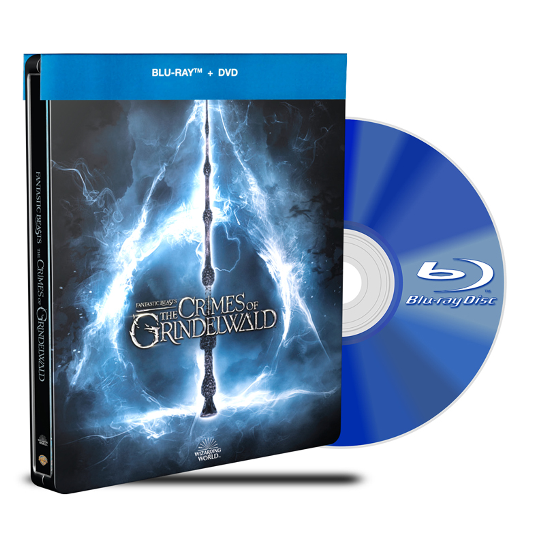 STEEL BOOK BLU RAY ANIMALES FANTASTICOS LOS CRÍMENES DE GRINDELWALD BD+DVD