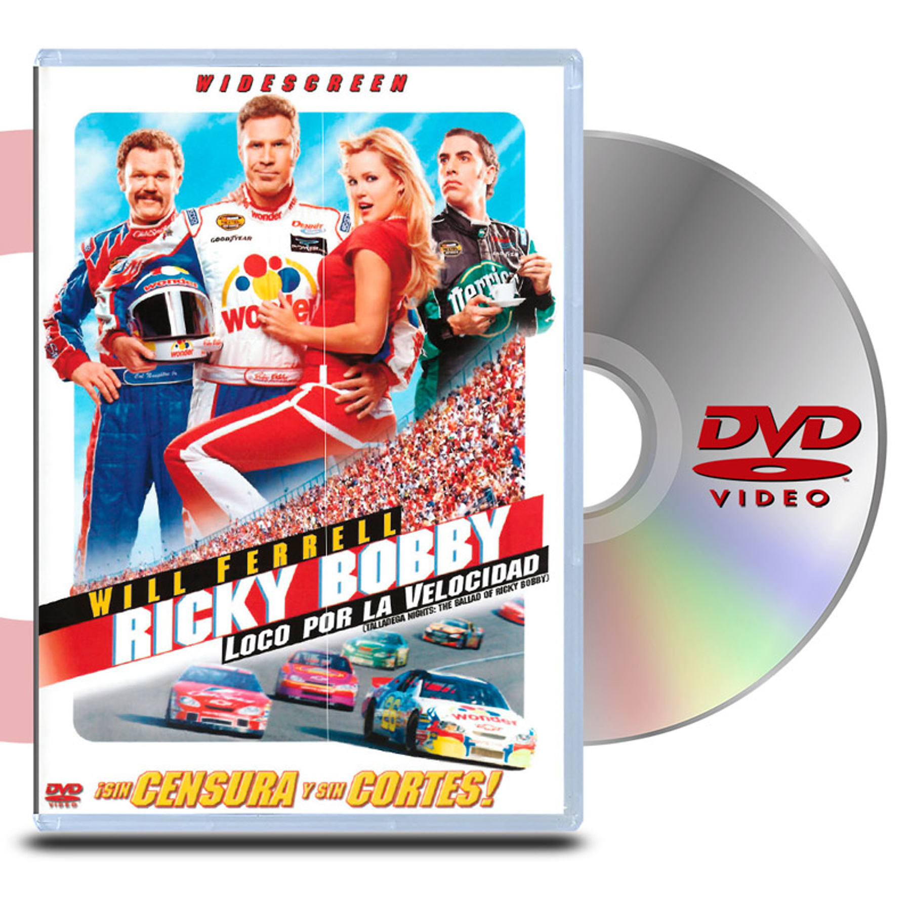 DVD RICKY BOBBY LOCO POR LA VELOCIDAD