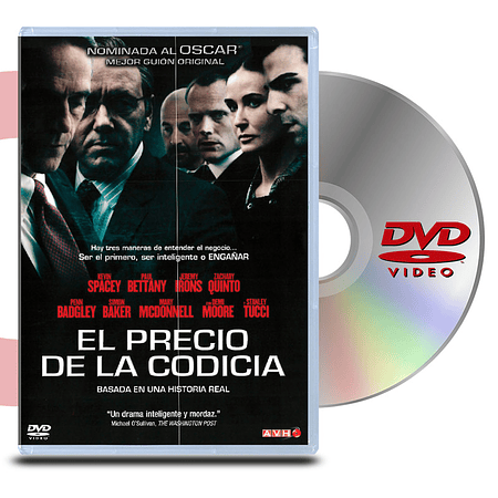 DVD EL PRECIO DE LA CODICIA