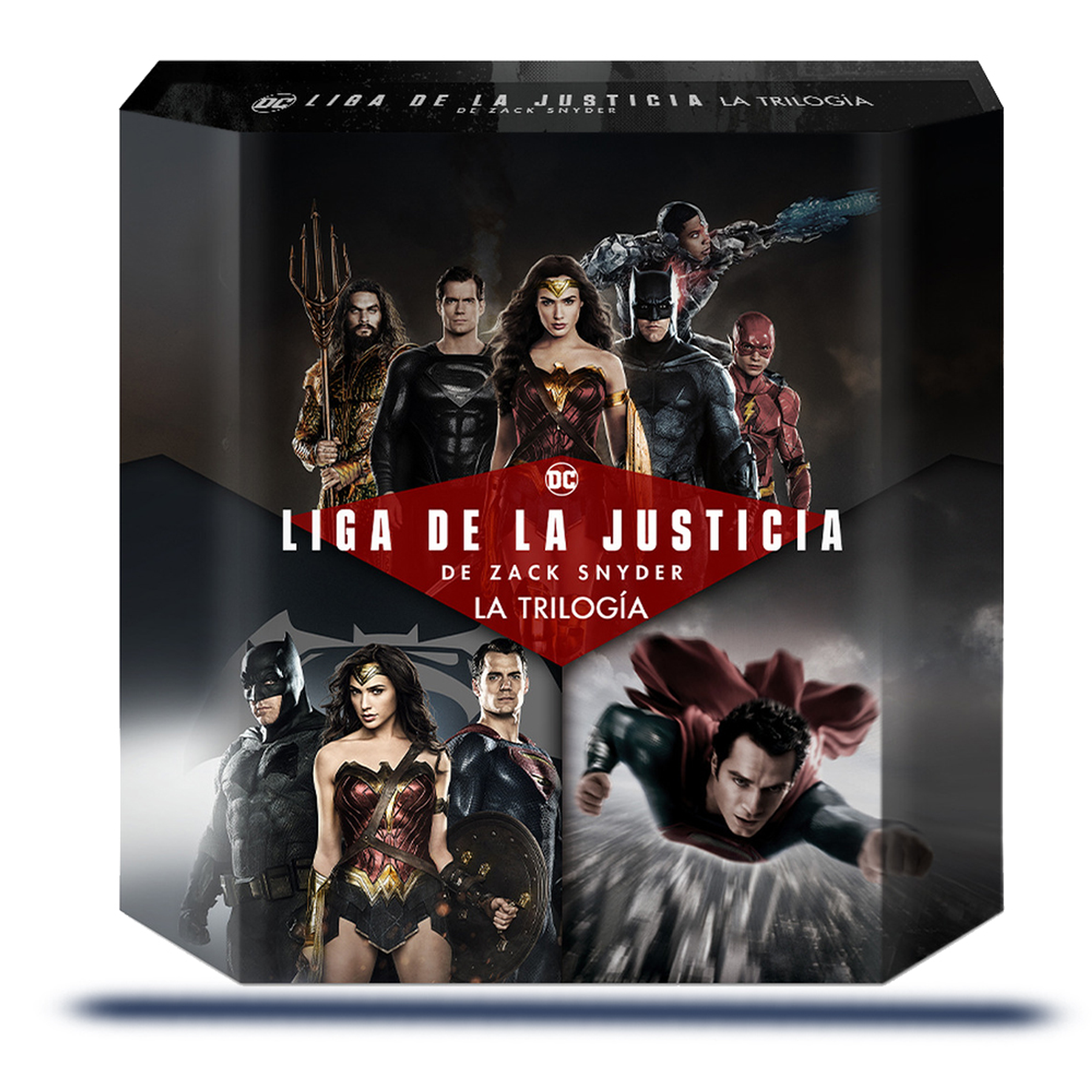 PACK BLU RAY ZACK SNYDER LIGA DE LA JUSTICIA 