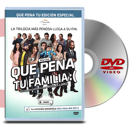 DVD QUE PENA TU FAMILIA