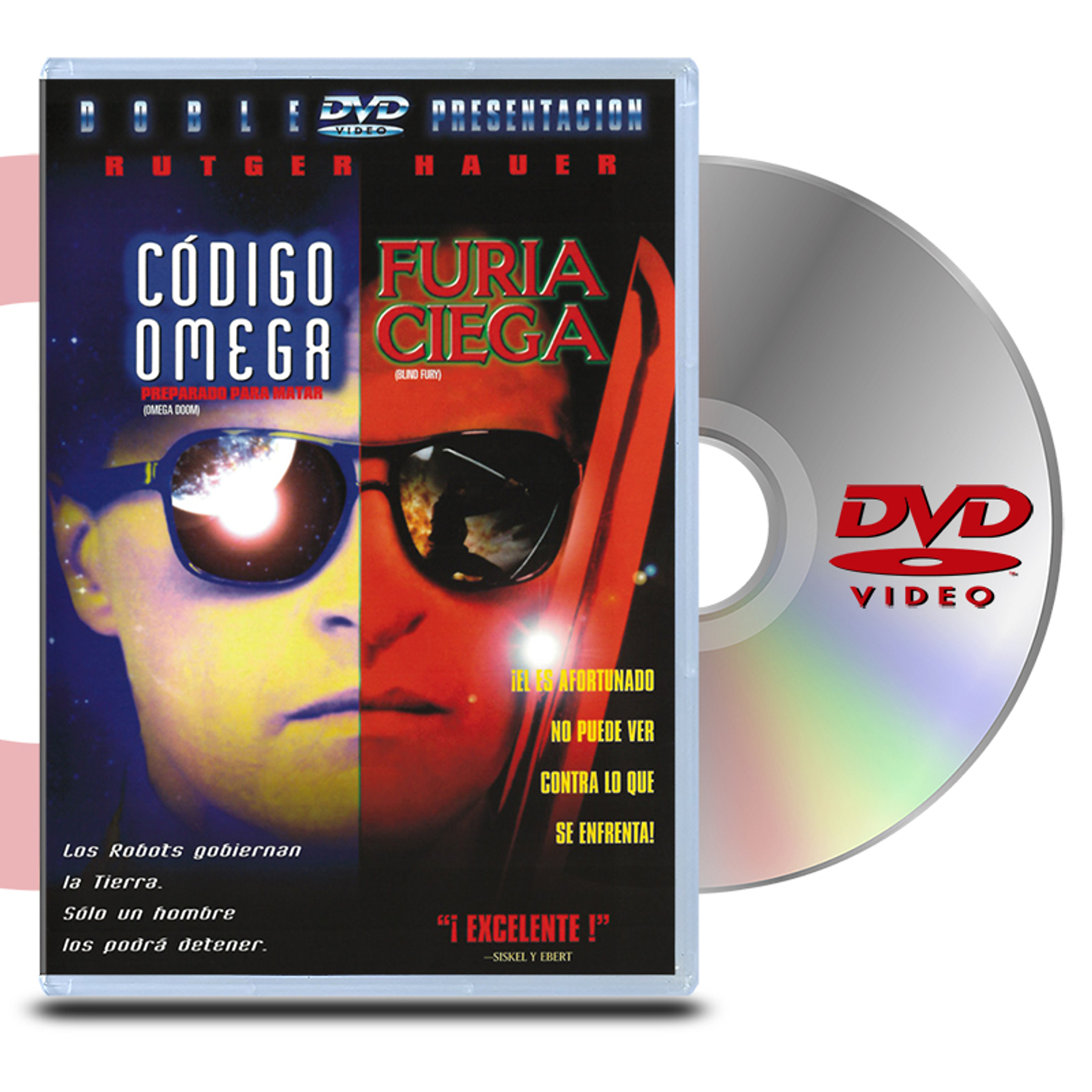 DVD CÓDIGO OMEGA Y FURÍA CIEGA