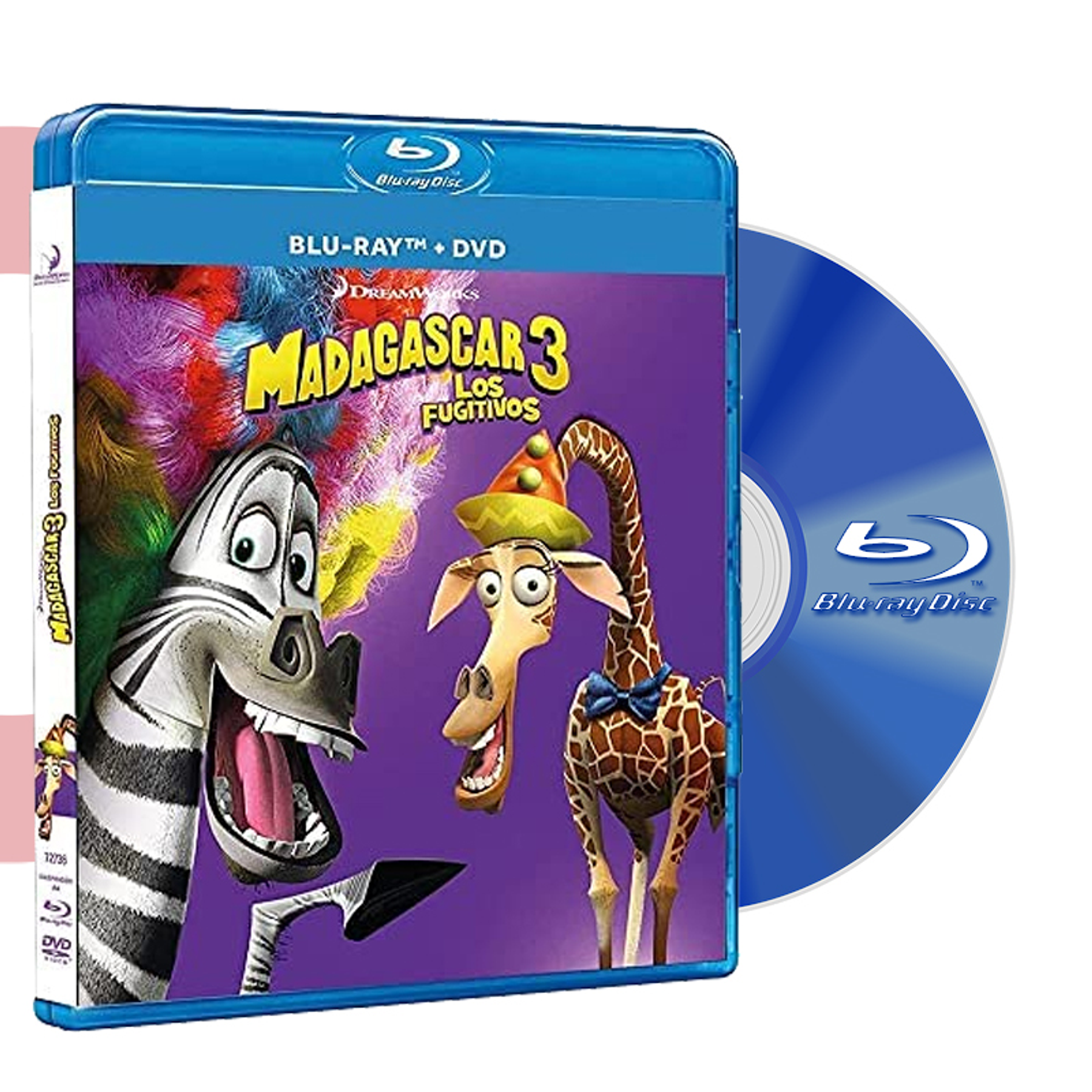 BLU RAY MADAGASCAR 3 LOS FUGITIVOS