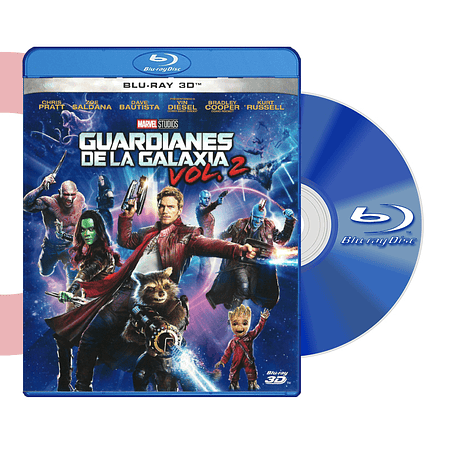 BLU RAY 3D GUARDIANES DE LA GALAXIA VOL 2