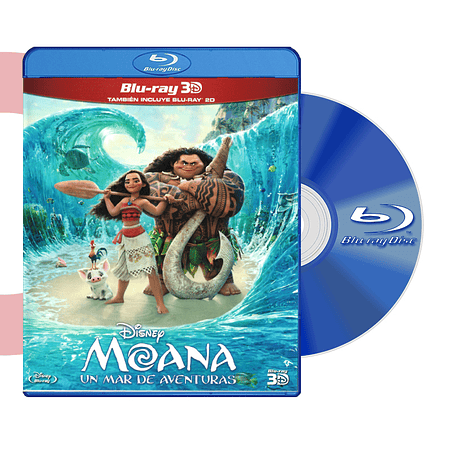 Blu Ray 3D Moana Un Mar De Aventuras