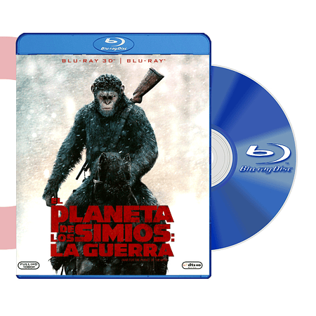 BLU RAY 3D WAR FOR THE PLANET OF THE APES