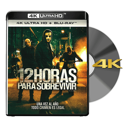 BLU RAY 4K LA PURGA 12 HORAS PARA SOBREVIVIR