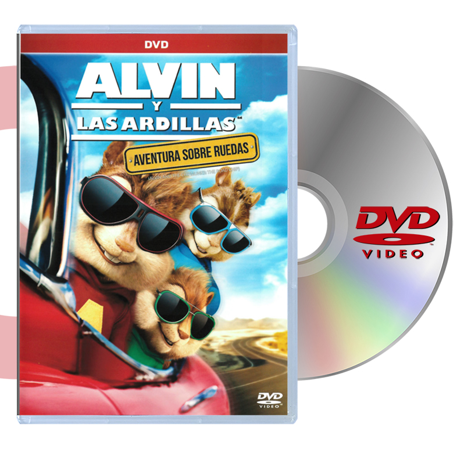 DVD ALVIN Y LAS ARDILLAS AVENTURA SOBRE RUEDAS