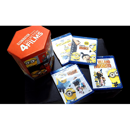 PACK BLU RAY ILLUMINATION VILLANOS Y MINIONS