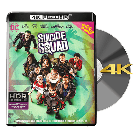 BLU RAY 4K ESCUADRON SUICIDA