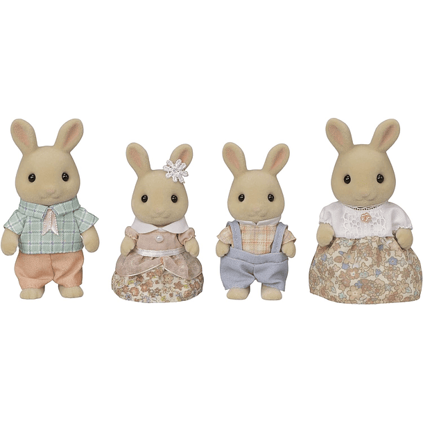  EPOCH Sylvanian Families Dolls Chocolate Rabbit Family