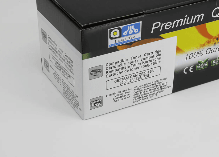 Toner CE278A Compatible con:  HP Laserjet M1536, 1106, MFP1530, P1606Dn, P1566, P1560 2