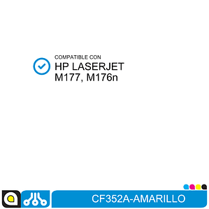 Toner CF352A Compatible con:  HP Laserjet M177, M176n