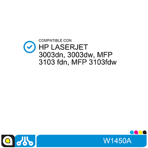 Toner W1450A Compatible con:  HP Laserjet Pro 3003dn, 3003dw, MFP 3103 fdn, MFP 3103fdw