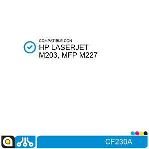 Toner CF230A Compatible con:  HP Laserjet Pro M203, MFP M227