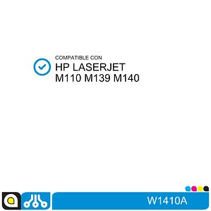 Toner W1410A Compatible con:  HP Laserjet M110 M139 M140