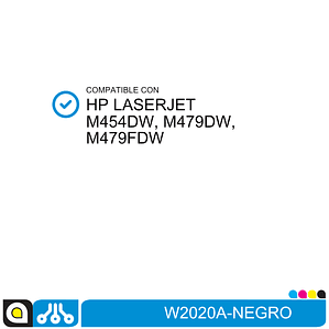 Toner Negro W2020A Compatible con HP Color Laserjet PRO M479DW