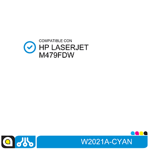 Toner Cyan W2021A Compatible con HP Color Laserjet PRO M479DW