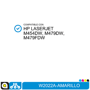 Toner Amarillo W2022A Compatible con HP Color Laserjet PRO M479DW