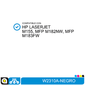 Toner W2310A Compatible con:  HP Color Laserjet PRO M155 , MFP M182NW , MFP M183FW