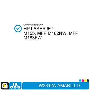 Toner W2312A Compatible con:  HP Color Laserjet PRO M155 , MFP M182NW , MFP M183FW