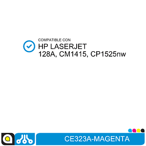 Toner CE323A Compatible con:  HP Laserjet 128A, CM1415, CP1525nw