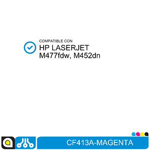 Toner CF413A Compatible con:  HP Laserjet M477fdw, M452dn