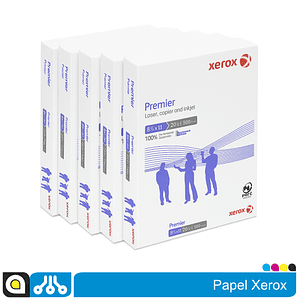 5 Resmas Carta Xerox Premium Paper 75 g/m² 97% Blancura – 2500 hojas