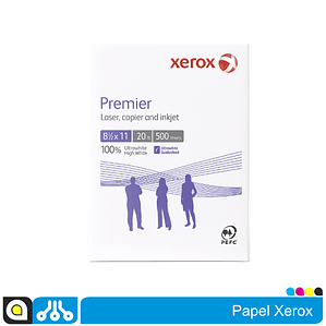 Resma Carta Xerox Premium Paper 75 g/m² 97% Blancura – 500 hojas