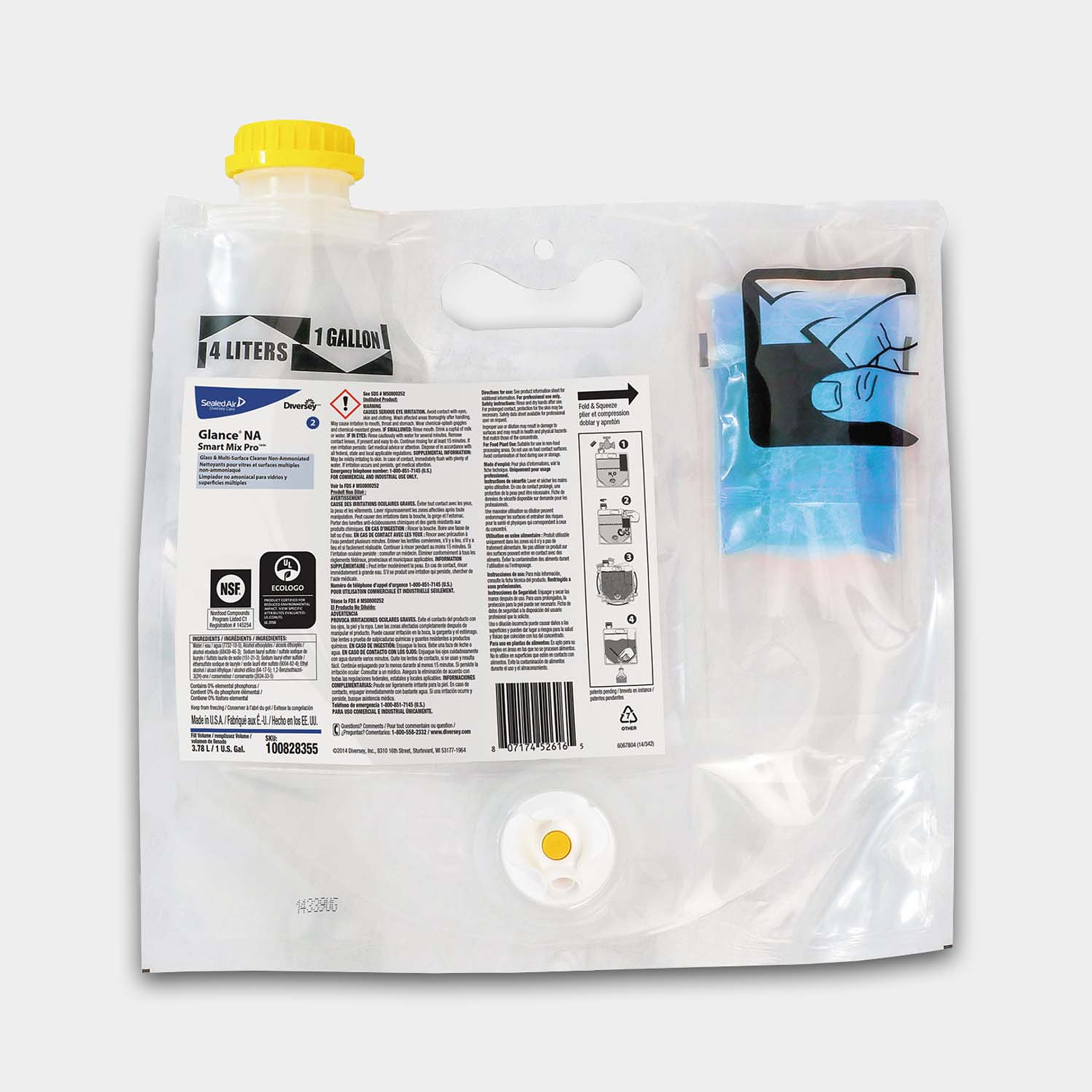 LIMPIAVIDRIOS SMART MIX GLANCE 0.81 ML X 2 UN 1