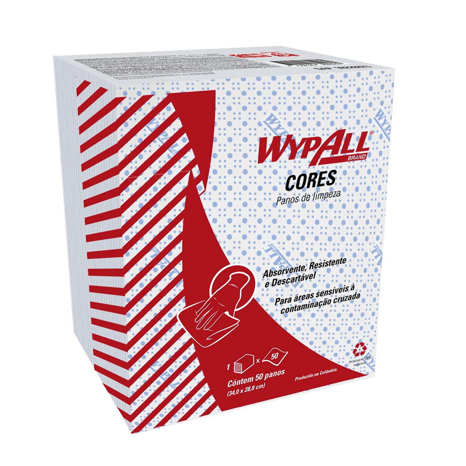 PANO INDUSTRIAL WYPALL X-50 INTERFOLIADO AZUL 50 HJ X 1 UN 1