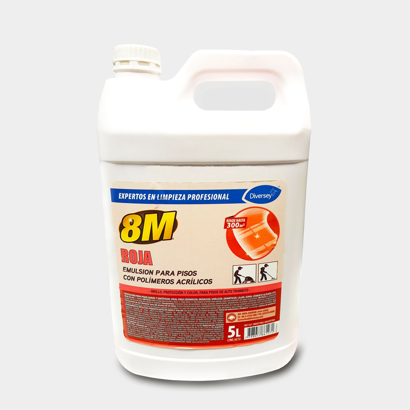 CERA 8M CLASSIC ROJA 5 LT X 1 UN 1