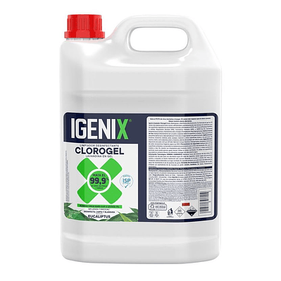 LIMPIADOR DESINFECTANTE CLORO GEL EUCALIPTUS IGENIX 5LT