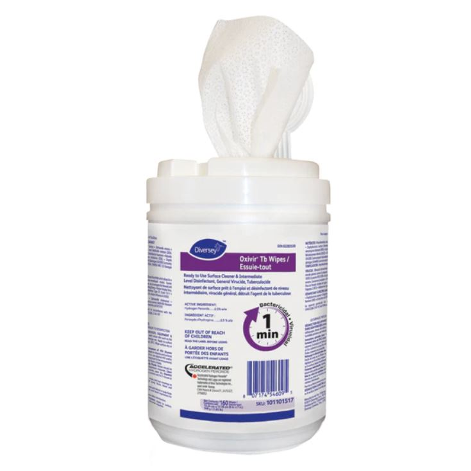 TOALLAS DESINFECTANTE OXIVIR TB 160 WIPES X 1 UN 1
