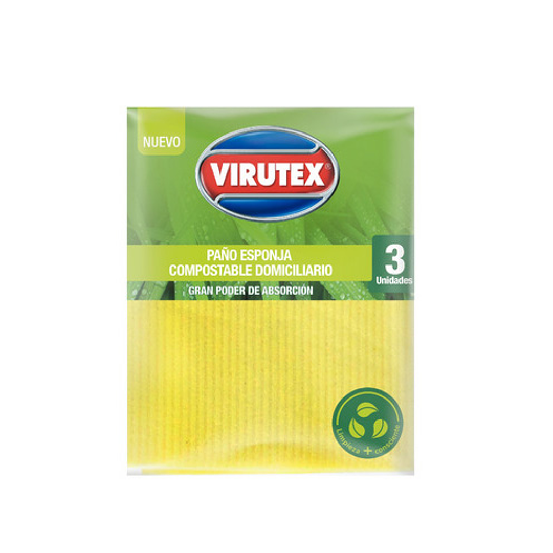 PANO CELULOSA SPONGI COMPOSTABLE X 3 UN 1