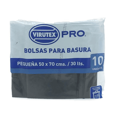 BOLSA BASURA PLANA VTX 50 X 70 X 22 MC X 10 UN
