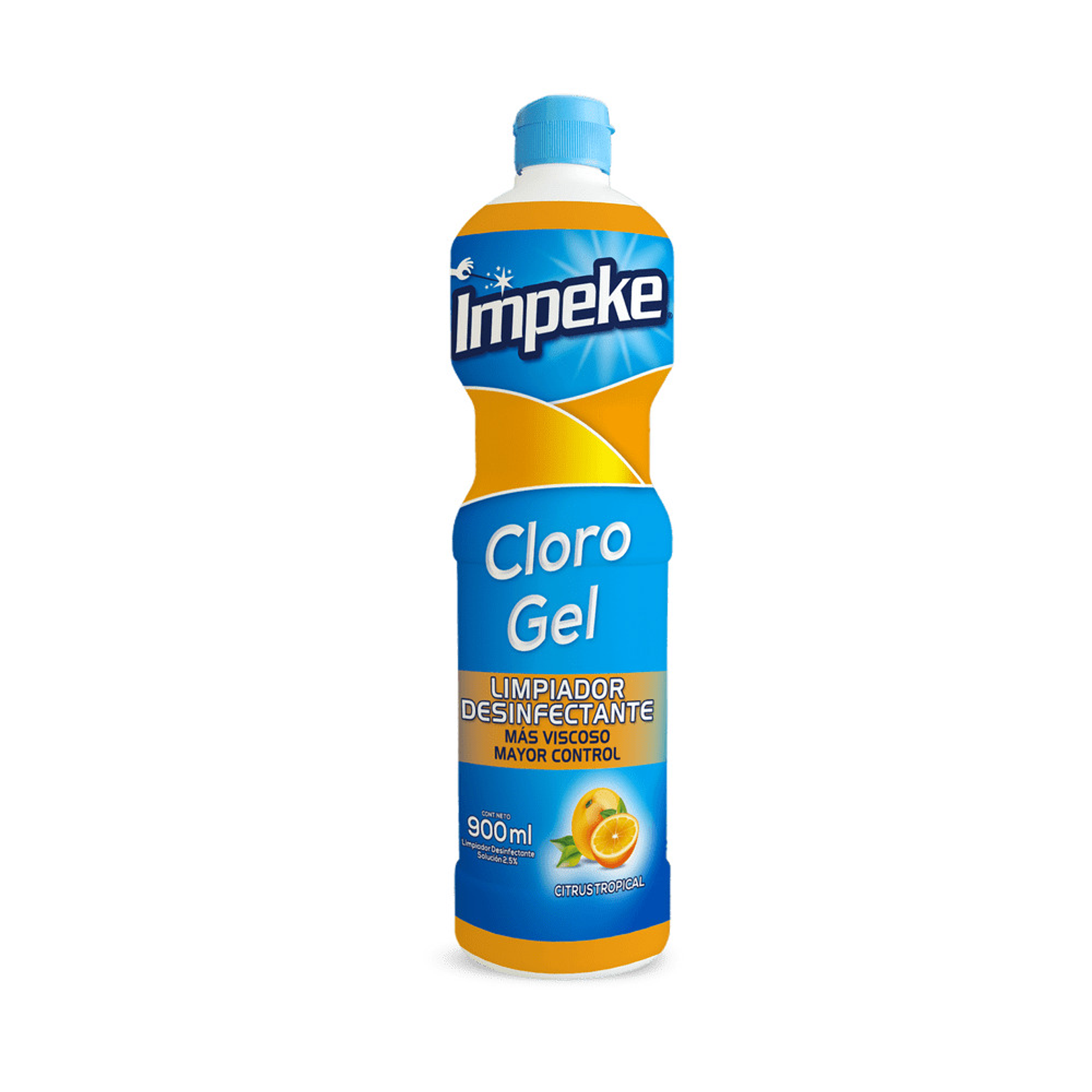 LIMPIADOR DESINFECTANTE GEL CITRUS IMPEKE 900 ML X 1 UN 1