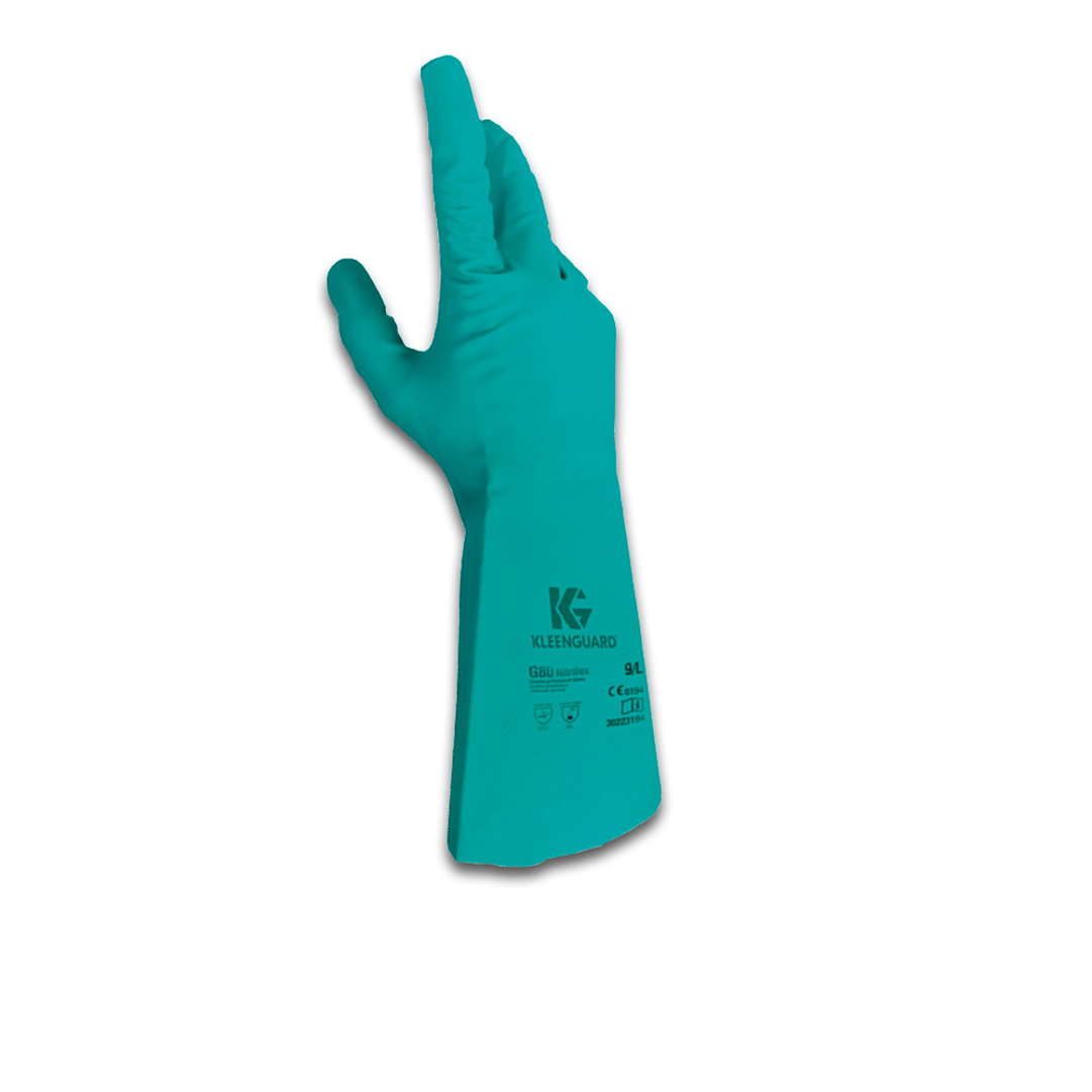 GUANTE NITRILO NITRIFLEX G80 JS VERDE T/7 X 12 PR 1