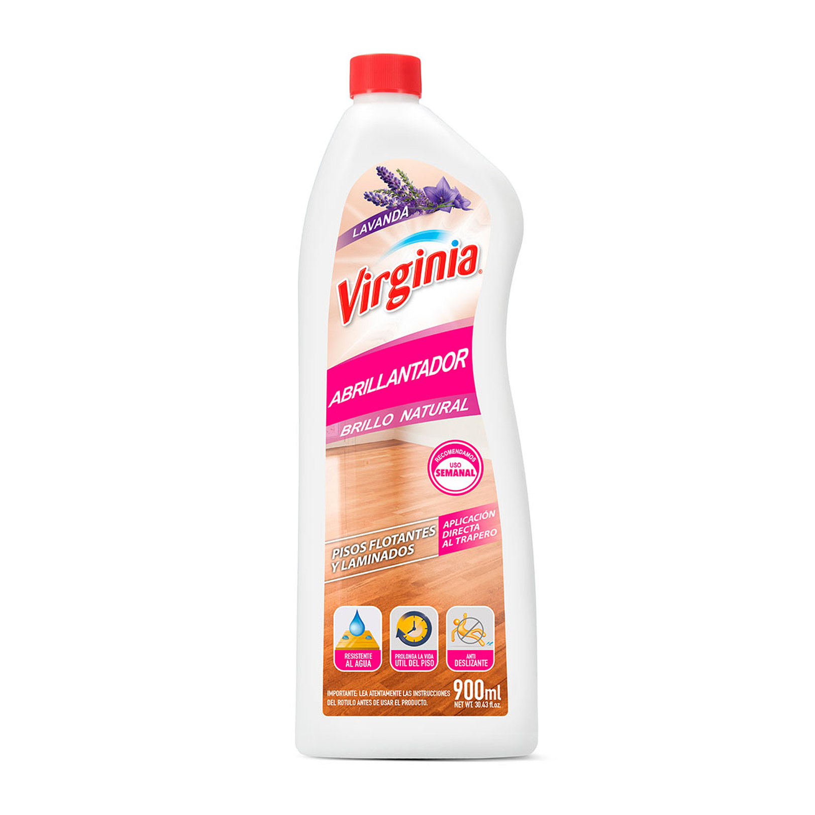 ABRILLANTADOR PISOS FLOTANTES LAVANDA VIRGINIA 900 ML 1