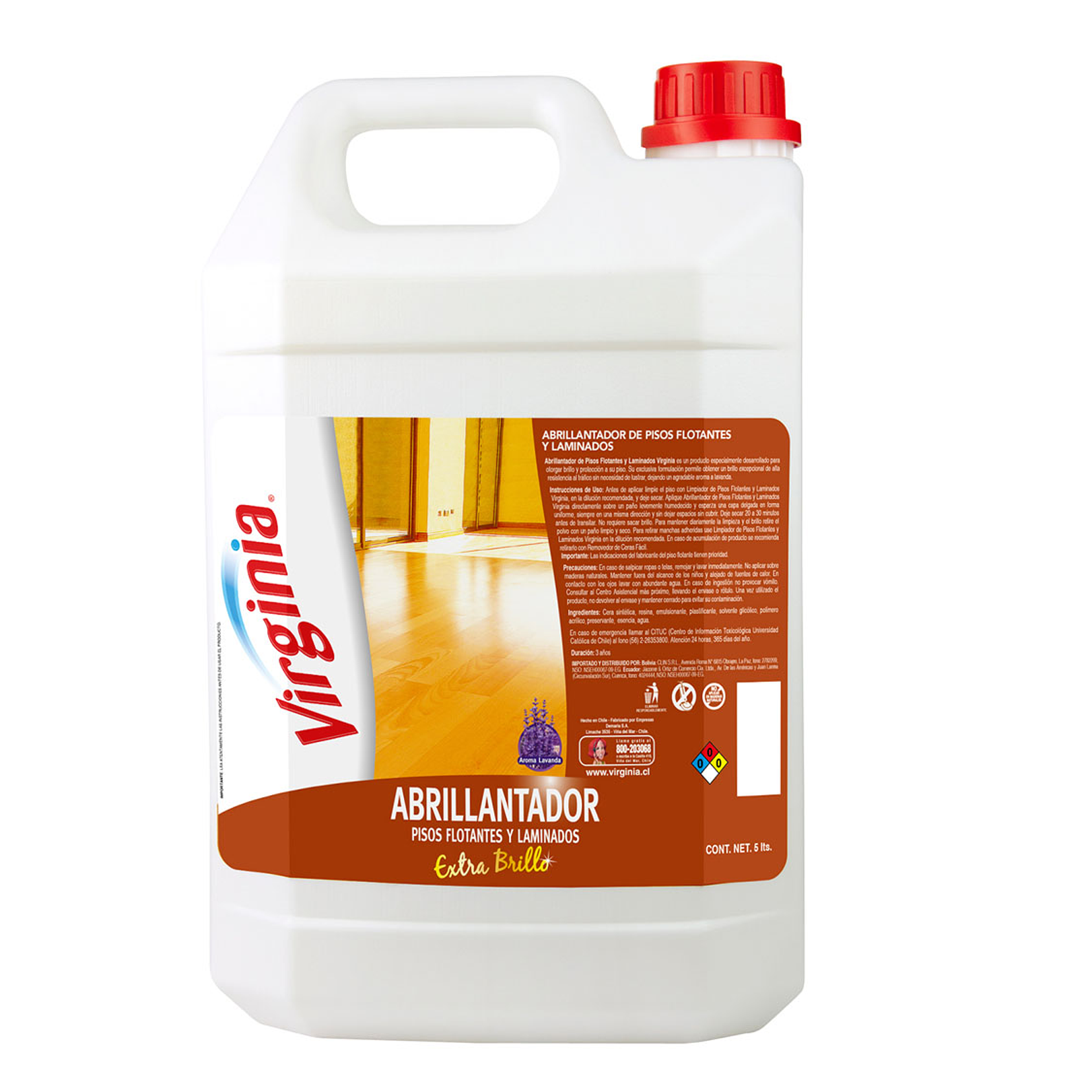 ABRILLANTADOR PISOS FLOTANTES LAVANDA 5 LT X 1 UN 1