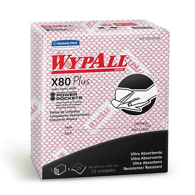 PANO WYPALL X-80 WIPER FOLD WHIT 5 HJ X 1 UN
