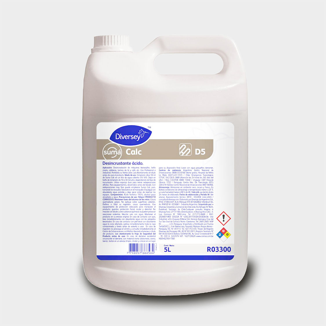 DESINCRUSTANTE ACIDO SUMA CALC 5 LT X 1 UN 1