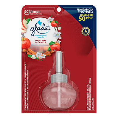 DESODORANTE GLADE REPUESTO MANZANA CANELA  1 UND 21 ML