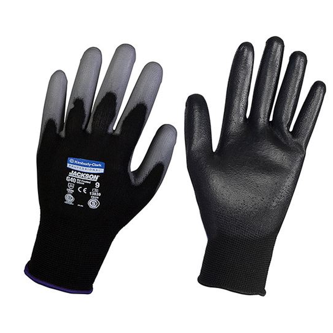 GUANTE POLIURETANO JACK G40 NEGRO T/10 X 12 PR 1