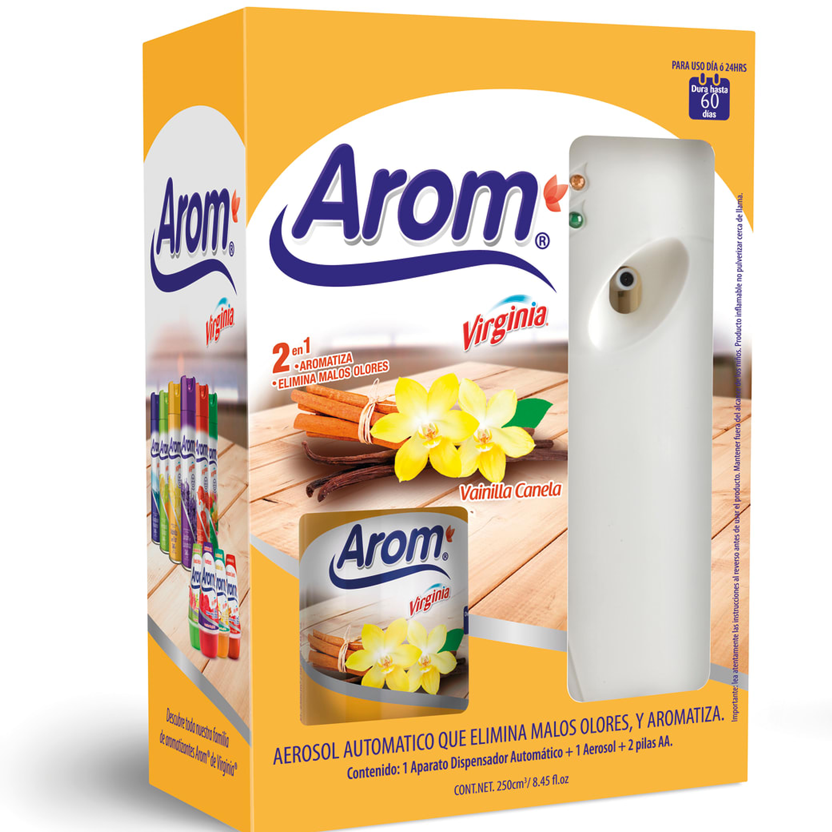 DIESPENSADOR+ AEROSOL REFILL AUT  VAINILLA CANE 6XPACK  X CJ 1