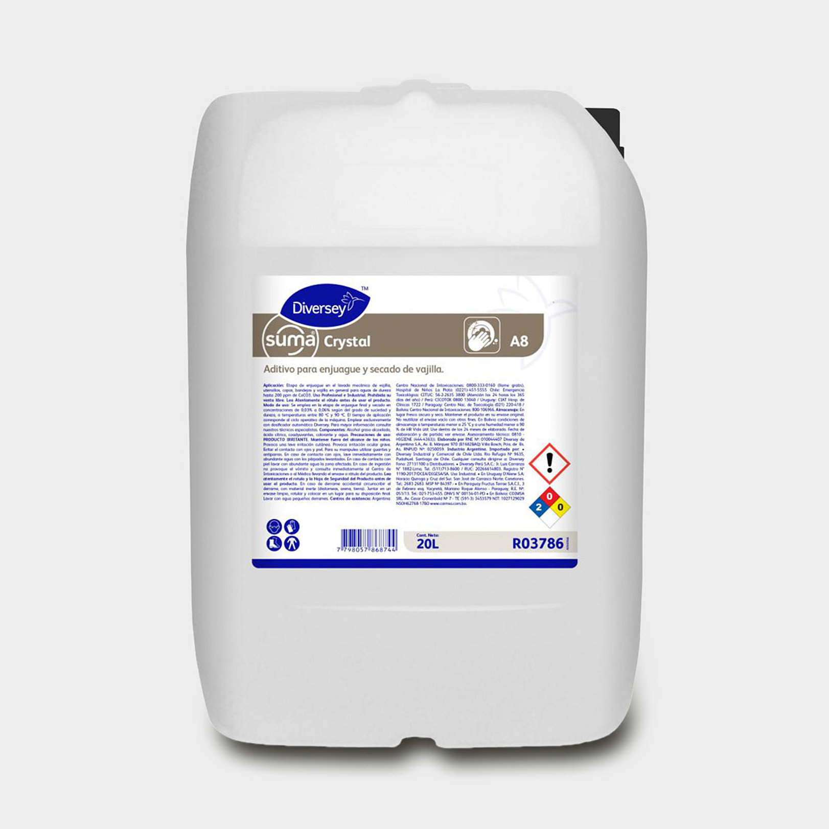 ABRILLANTADOR VAJILLA SUMA CRYSTAL 20 LT X 1 UN 1