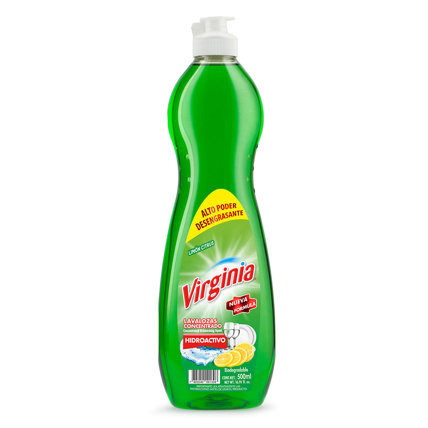 LAVALOZA VIRGINIA LIMON CITRUS 500 ML X 1 UN 1