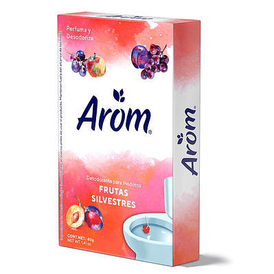 DESODORANTE WC AROM FRUTAS SILVESTRE 40 X 40 GR X 1 UN