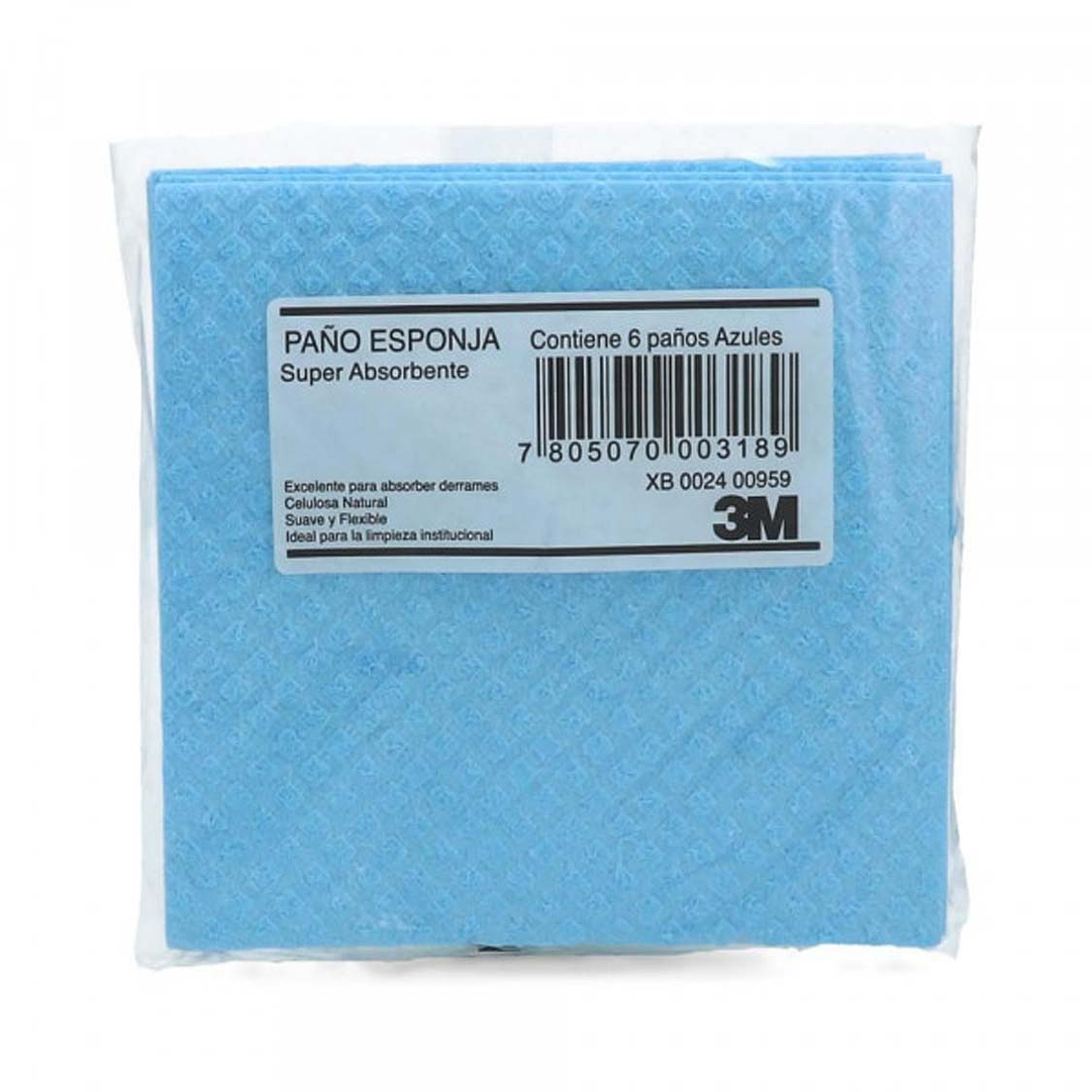 PANO CELULOSA AMARILLO PACK  X 6 UN 1